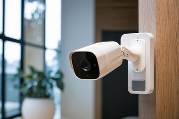Indoor Security Camera Close-up Home Surveillance Technology Overview