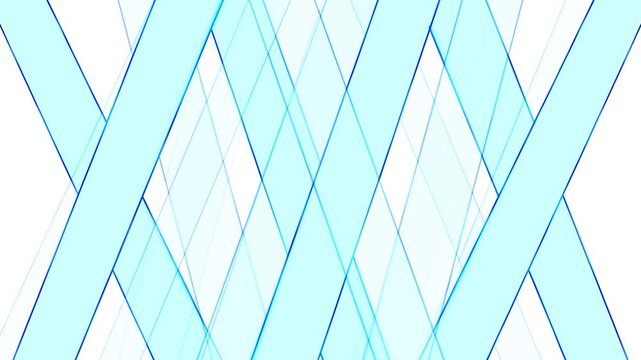 Geometric abstract strips animation stripes waving Business video corporate presentation backdrop background. 3D Futuristic data transfer, cloud computing, technology, network, science and engineering