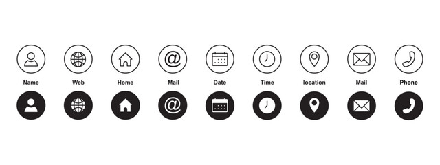 web icon set. web vector icon set. icon set for computer and mobile.