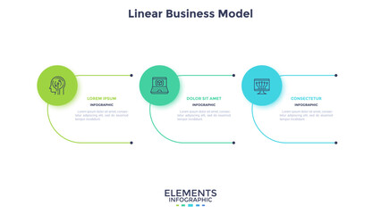 Modern Business Infographic Vector Template