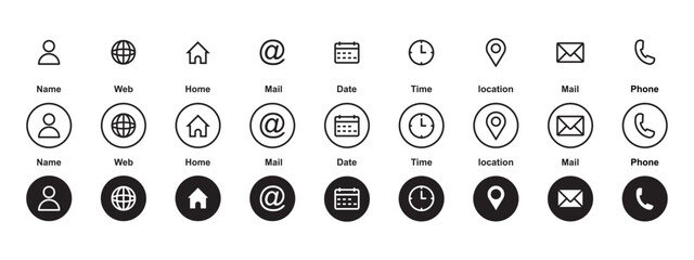 web icon set. web vector icon set. icon set for computer and mobile.