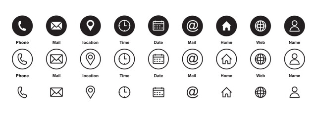 web icon set. web vector icon set. icon set for computer and mobile.