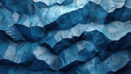 Obraz premium A blue and white mountain range with a blue and white background