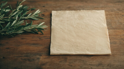 Culinary arts fresh dough preparation for baking in natural lighting from above