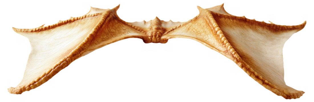 Dragon-like wings with leathery texture