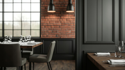 Elegant dining experience modern restaurant interior design cozy atmosphere contemporary viewpoint