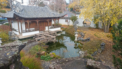 A Chinese garden in Stuttgart, Germany