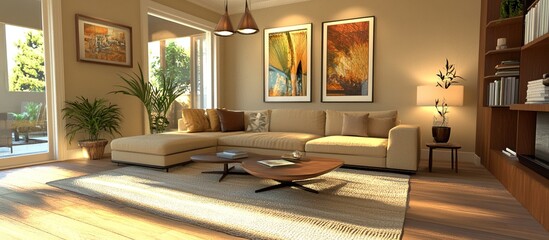 Modern Living Room Interior Design.