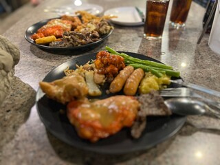 grilled chicken with vegetables