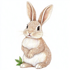 Obraz premium easter bunny isolated on white