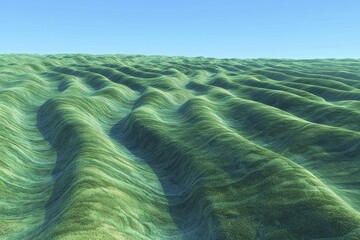Fototapeta premium Intricate maze of paths with varying textures, deep blue background, consumer choice concept