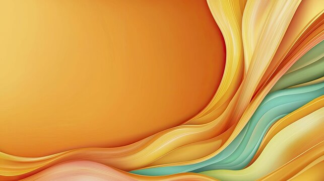 Personalization demand visualized as swirling colors merging into distinct patterns, vibrant orange background, creativity and uniqueness concept.