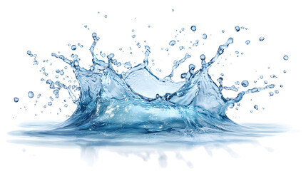 Water splashing, isolated on a white background.