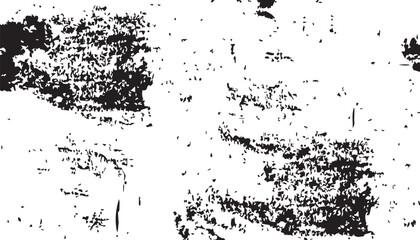 Grunge background. Black and white vector. Abstract texture of dust, dirt, stains. Grunge overlay layer. Distressed texture. Rough, scratch, splatter grunge pattern.