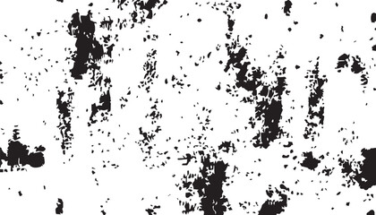 Grunge background. Black and white vector. Abstract texture of dust, dirt, stains. Grunge overlay layer. Distressed texture. Rough, scratch, splatter grunge pattern.