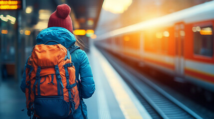 full-body image of a slim, confident female model with her back facing the camera, showcasing the elegance and grace of the human form. This symbolizes strength, beauty, and empowerment