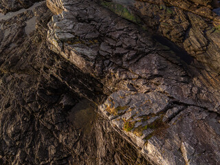 Rugged Coastal Rocks on Vancouver Island in British Columbia