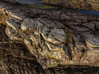 Rocky Coastal Terrain with Natural Formations on Vancouver Island, BC, Canada