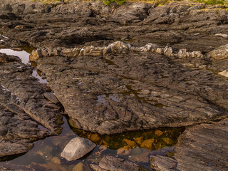 Rocky Tidal Pools on Vancouver Island's West Coast at Low Tide
