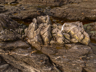 Coastal Rock Features on Vancouver Island in British Columbia, Canada