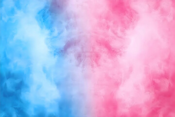 Fototapeta premium Abstract pastel blue and pink smoke clouds background.
