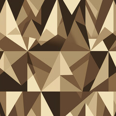 Sharp Triangular Design In Neutral Warm Tones