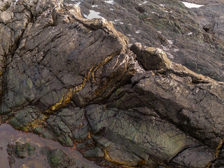 Natural Rock Formation on West Coast of Vancouver Island, British Columbia