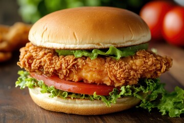 Crispy chicken sandwich