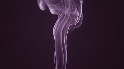 Obraz premium Abstract purple smoke swirls on dark background.