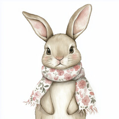 bunny rabbit isolated on white