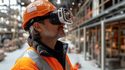 Team conducts virtual site inspections using augmented reality technology in a warehouse setting