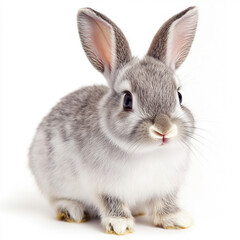 Naklejka premium rabbit isolated on white