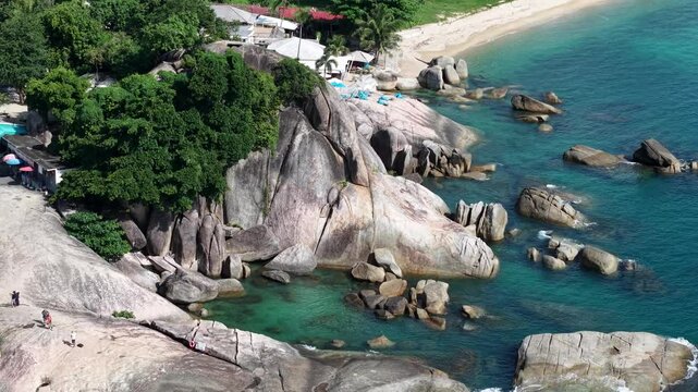 Grandfather and Grandmother Rocks, Hin Ta Hin Yai, in koh Samui island, Thailand