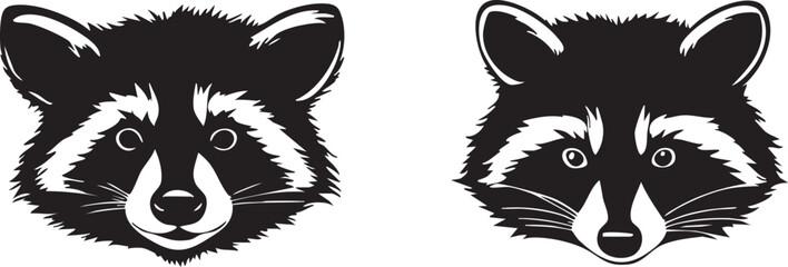 Cute Raccoon Shadow Art for Creative Projects
