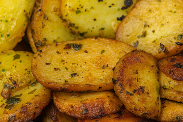 plat de pommes de terre sarladaises, en gros plan