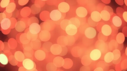 Obraz premium Abstract orange bokeh background with soft and glowing circles of light, color, light