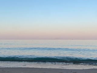 beach in the morning