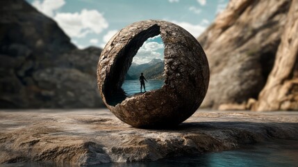 Fototapeta premium The myth of Sisyphus in the vision of artificial intelligence 15