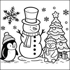 Arctic Adventures Polar Pals Coloring Fun, Chilly Friends of the North Polar Animal Coloring Pages