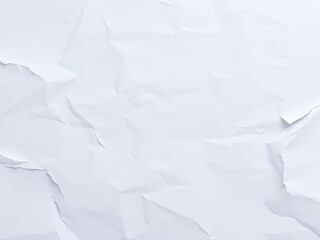 Obraz premium Crumpled white paper with sharp folds and creases on a dark background, detail, document, background