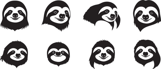 Hanging Sloth Silhouette for Wildlife Art
