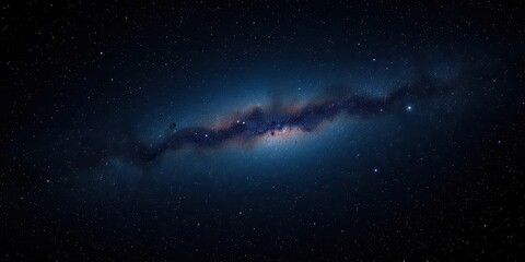 Fototapeta premium Night sky filled with twinkling stars against a black background, space, stargazing