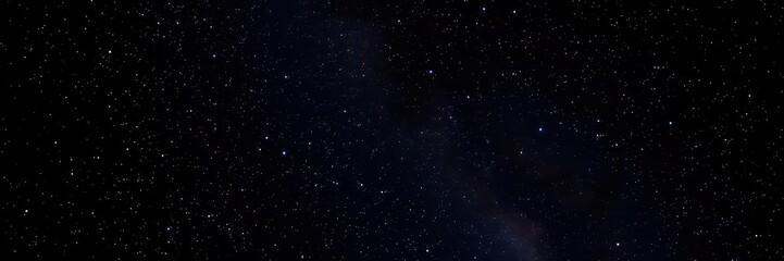 Fototapeta premium Starry night sky with sparkling stars on a black background, universe, nature