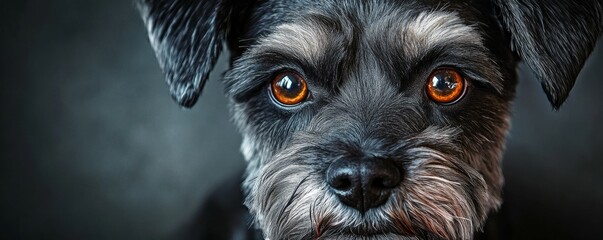 Loyal dog clipart emotional portrait style, soulful eyes, detailed fur texture with soft shading