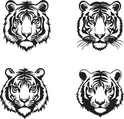 Wild Tiger Graphic for Nature-Inspired Designs
