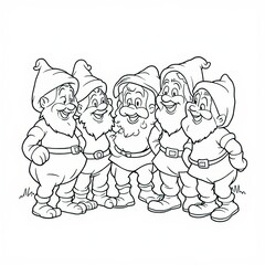 fun kids' coloring illustration with educational themes