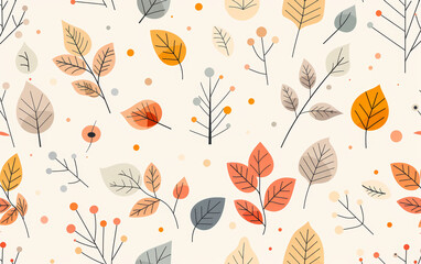 Obraz premium Retro style floral texture art background 