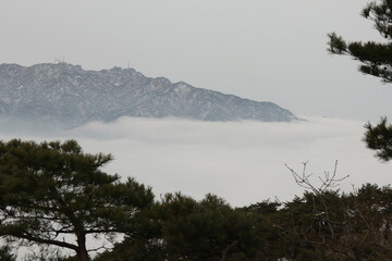 Obraz premium 겨울산