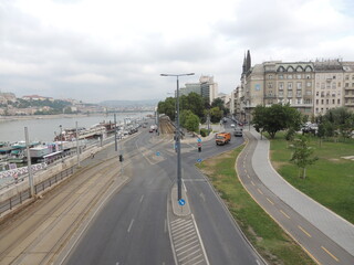 View of Budapest close to the Danube river - Hungary