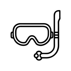 Snorkel mask icon